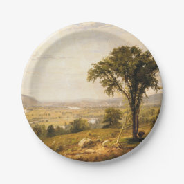 ワイオミンバレー、ペンシルバニア州(ヴィンテージ風景) ペーパープレート
