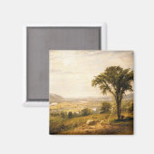 ワイオミンバレー、ペンシルバニア州(ヴィンテージ風景) マグネット (正面/裏面)