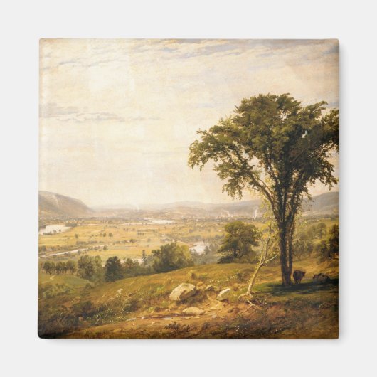 ワイオミンバレー、ペンシルバニア州(ヴィンテージ風景) マグネット (正面)