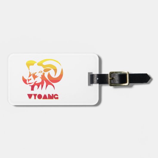 ワイオミンビグーンヒツジ ラゲッジタグ (正面横)