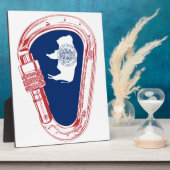 ワイオミンフラッグ登山カラビナー フォトプラーク (側面)