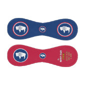 ワイオミ最高のングパパ、アメリカ愛国心、ワイオミング国旗 野球ボール (パネル)