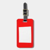ワイオミ赤と白ング ラゲッジタグ (正面縦)