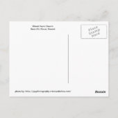 ワイオリフイアチャーチ – カウアイ ポストカード (裏面)