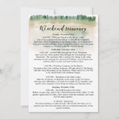 ワイオ素朴ミング目的地の結婚式の日程 招待状 (裏面)