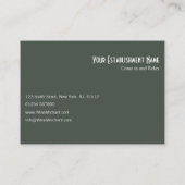 ワイカッコいいングラスの名刺に入った液体の写真 名刺 (裏面)