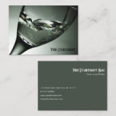 ワイカッコいいングラスの名刺に入った液体の写真 名刺 (正面/裏面)