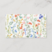 ワイカラフルルドフラワーディスプレイシャワー格納装置カード エンクロージャーカード (裏面)