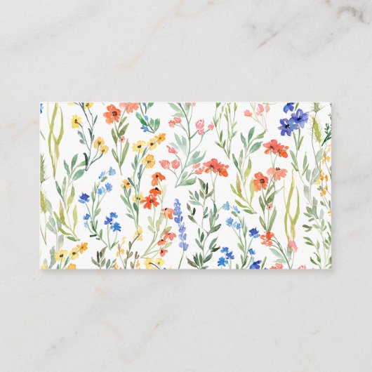 ワイカラフルルドフラワーディスプレイシャワー格納装置カード エンクロージャーカード (裏面)