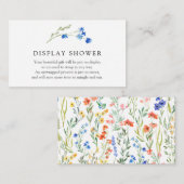 ワイカラフルルドフラワーディスプレイシャワー格納装置カード エンクロージャーカード (正面/裏面)