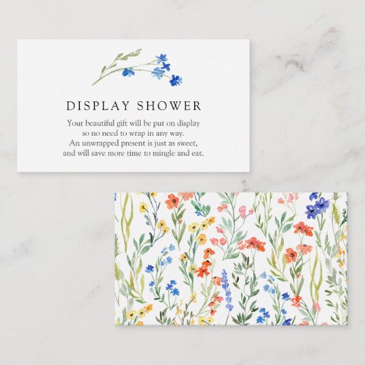 ワイカラフルルドフラワーディスプレイシャワー格納装置カード エンクロージャーカード (正面/裏面)