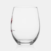 ワイカラフルンウォーターのカラー名のスプラッシュ ステムなしワイングラス (左)