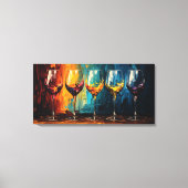 ワイカラフルングラス水平美術 キャンバスプリント (正面)
