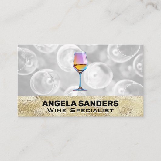 ワイカラフルングラス | トップビューグラス 名刺 (正面)