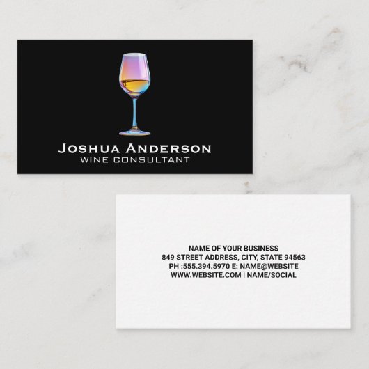 ワイカラフルングラス | ブドウ畑 | レストラン 名刺 (正面/裏面)