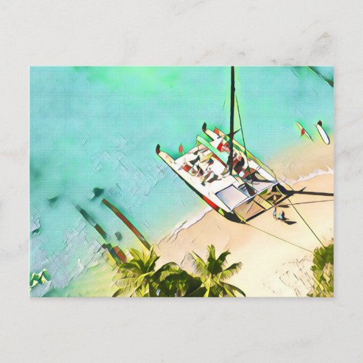 ワイキキカタマランポストカード ポストカード (正面)