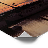 ワイキキスモールボートハーバープリント ポスター (角)