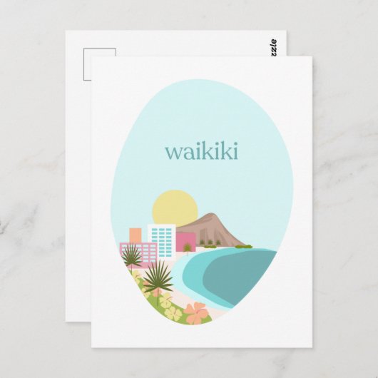 ワイキキハガキ ポストカード (正面/裏面)