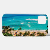 ワイキキビーチのシーンを上から撮影した写真、ホノルル2 Case-Mate iPhoneケース (裏面 (横))