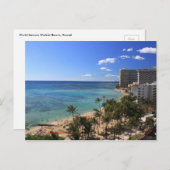 ワイキキビーチのポストカード ポストカード (正面/裏面)