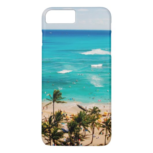 ワイキキビーチの景色を上から眺める ホノルル2 Case-Mate iPhoneケース (裏面)