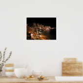 ワイキキビーチアットナイト ポスター (キッチン)