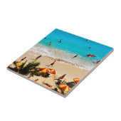 ワイキキビーチシーンホノルル タイル (側面)