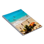 ワイキキビーチシーンホノルル ノートブック (右側)