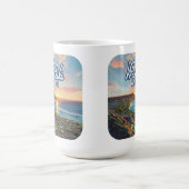 ワイキキビーチホノルルオアフハワイレトロ コーヒーマグカップ (中央)