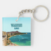 ワイキキビーチホノルルオアフハワイヴィンテージ キーホルダー (裏面)