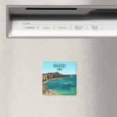 ワイキキビーチホノルルオアフハワイヴィンテージ マグネット (インサイチュ (食洗機))