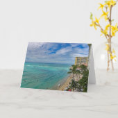 ワイキキビーチ カード (黄色い花)