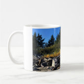 ワイキキビーチ，ケープ失望，ワシントン コーヒーマグカップ (左)