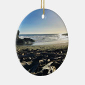 ワイキキビーチ，ケープ失望，ワシントン セラミックオーナメント (右)