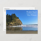 ワイキキビーチ,ケープ失望,ワシントン ポストカード (正面/裏面)