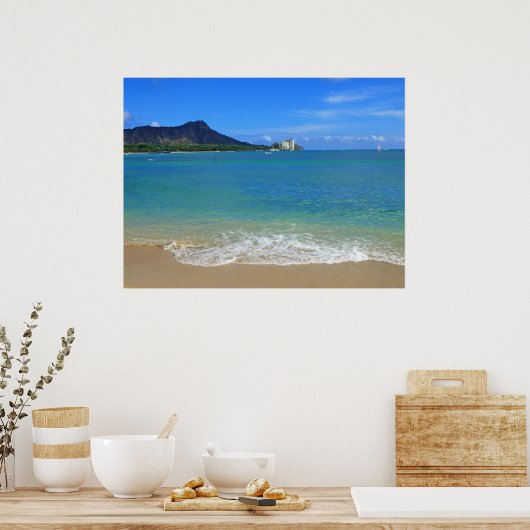 ワイキキビーチ ポスター (キッチン)