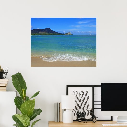 ワイキキビーチ ポスター (ホームオフィス)