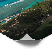 ワイキキビーチfromダイアモンドヘッド ポスター (角)