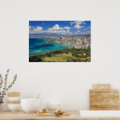 ワイキキビーチfromダイアモンドヘッド ポスター (キッチン)