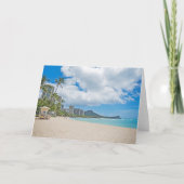 ワイキキ春2020折り畳みノートカード カード (正面)