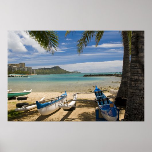 ワイキキ_ダイヤモンドヘッド ポスター (正面)