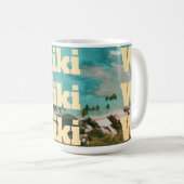ワイキキ, ホノルル, オアフ島, ハワイ コーヒーマグカップ (正面右)