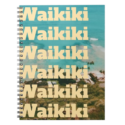 ワイキキ、ホノルル、オアフ島、ハワイ ノートブック (正面)