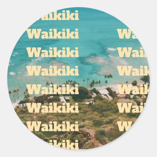 ワイキキ、ホノルル、オアフ島、ハワイ ラウンドシール (正面)