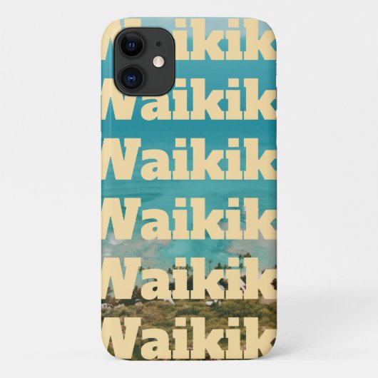ワイキキ・ホノルル・オアフ島・ハワイ Case-Mate iPhoneケース (裏面)
