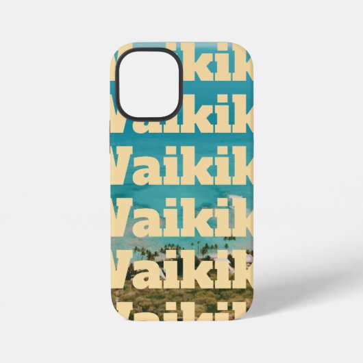 ワイキキ、ホノルル、オアフ島、ハワイ iPhoneケース (裏面)