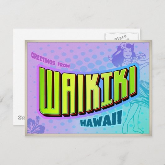 ワイキキ ポストカード (正面/裏面)