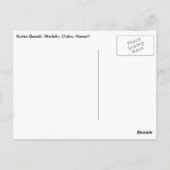 ワイキキ・ムーンライズ・ポストカード ポストカード (裏面)