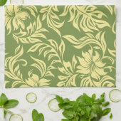 ワイキヒビスカスハワイアンキッチンタオル キッチンタオル (折り畳み)