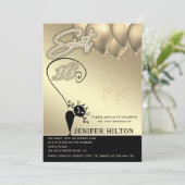 ワイクールムネコ黒金ゴールドバルーン甘い16 招待状 (スタンド正面)